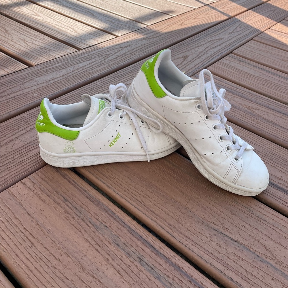 Adidas Stan Smith Kermit Shoes Boys Size 4